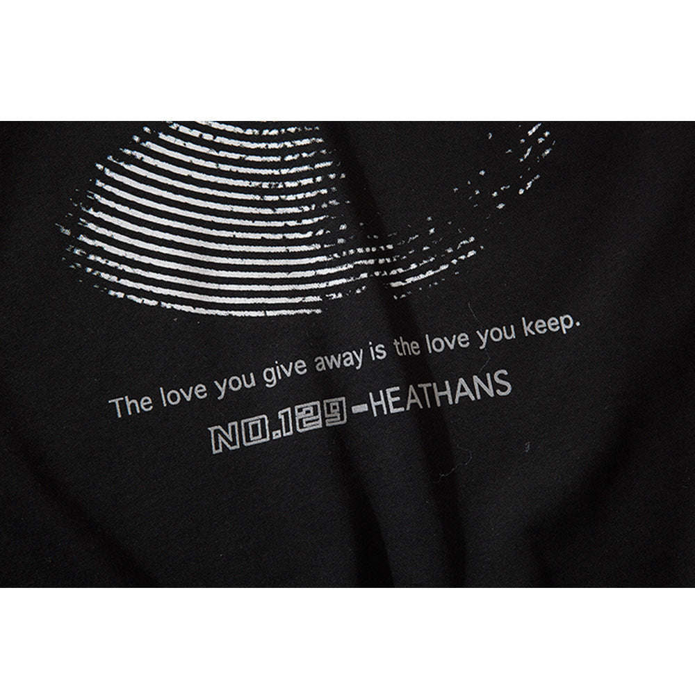 Summer Men'S And Women'S T-Shirts High Street Super Large Size Tide Loose Large Size Couple Short Sleeves
