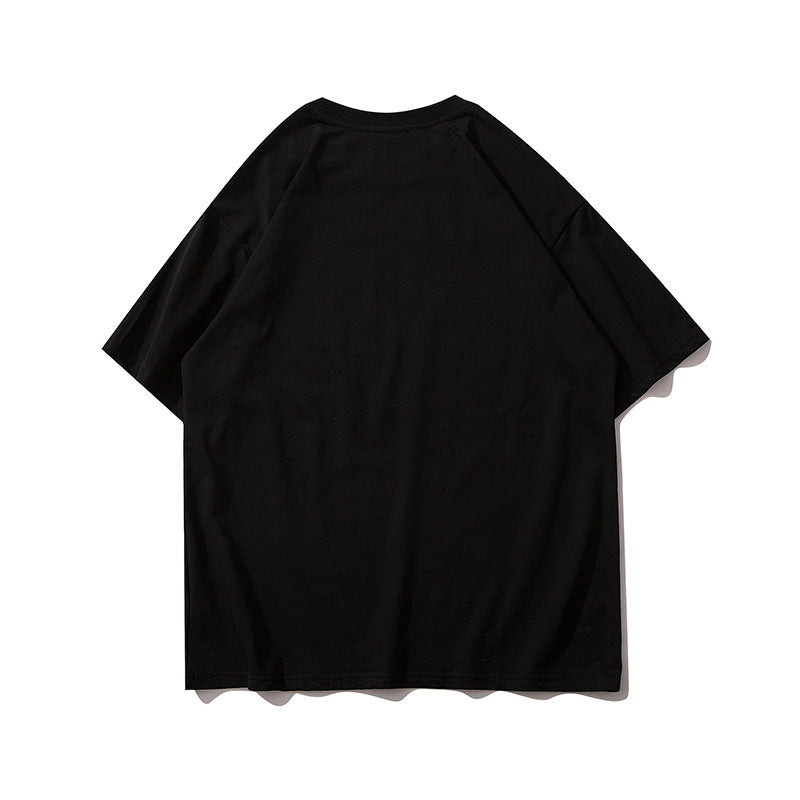 Summer Men'S And Women'S T-Shirts High Street Super Large Size Tide Loose Large Size Couple Short Sleeves