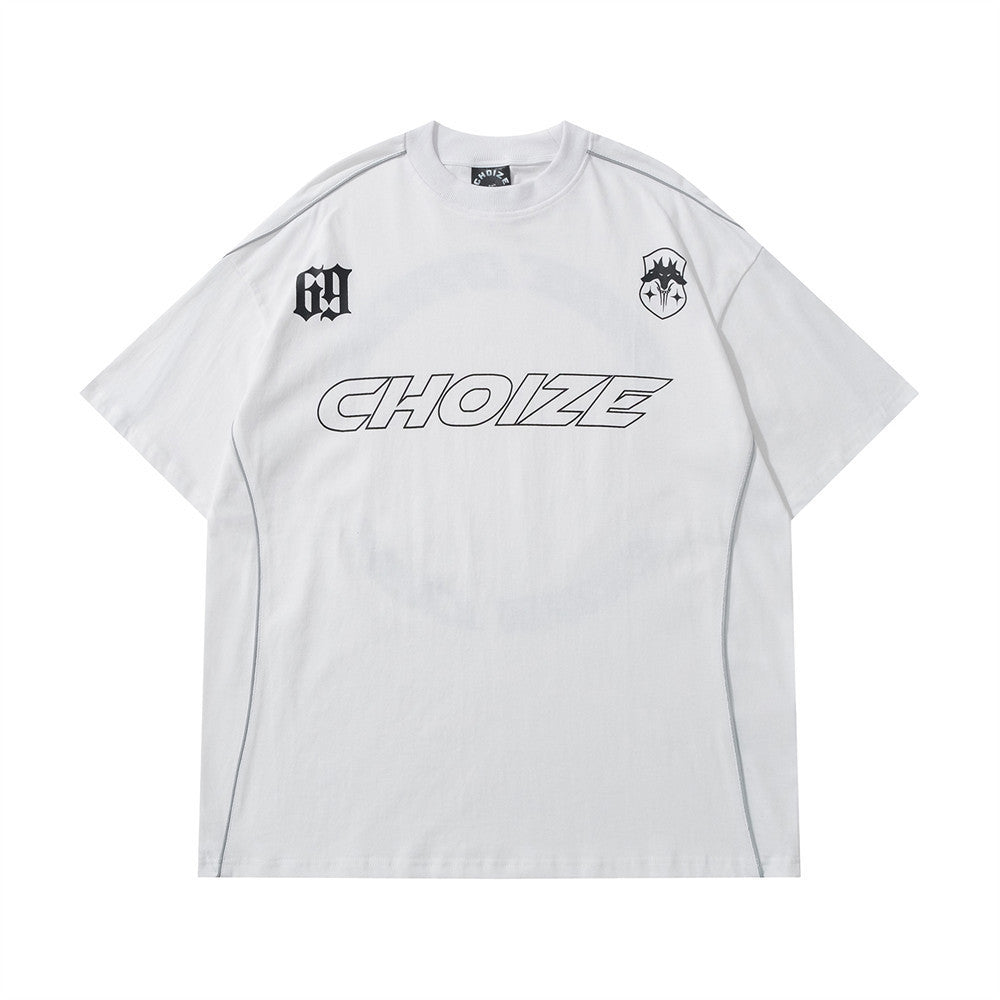 Men's Fashionable Summer Round Neck T-shirt Top