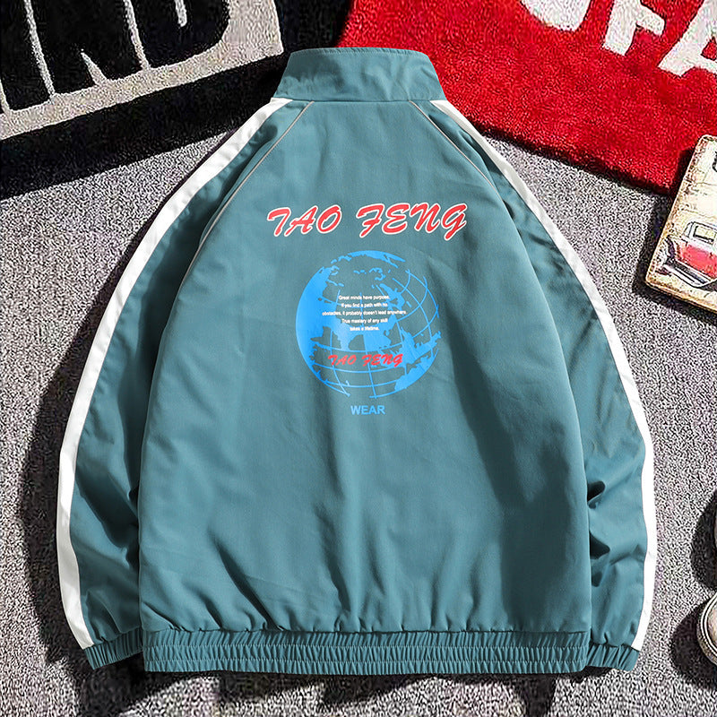 Trendy Fat Man Plus Fat To Increase Loose Casual Handsome Jacket