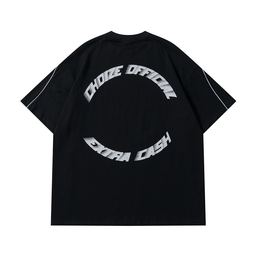 Men's Fashionable Summer Round Neck T-shirt Top