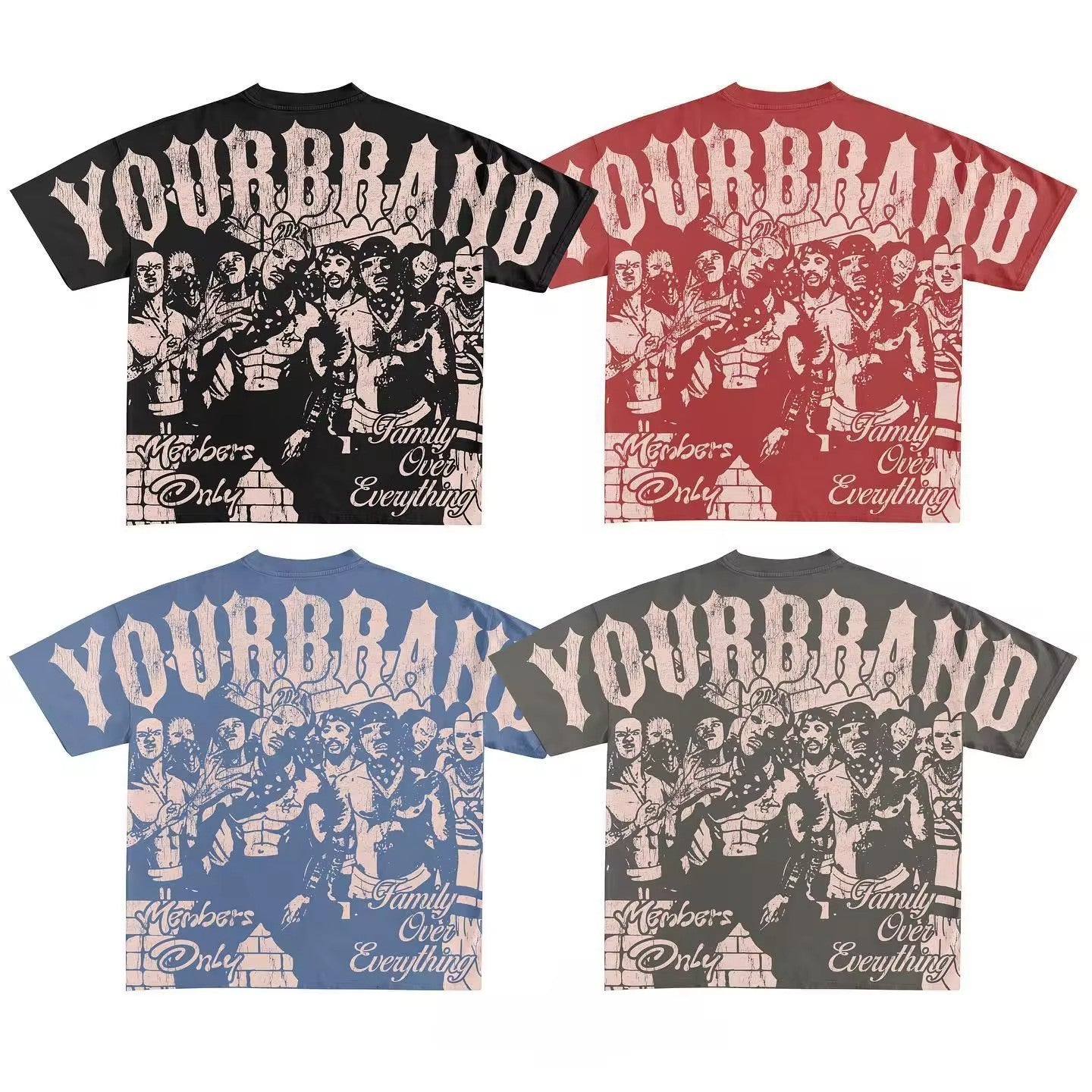 Y2g Harajuku Style T-shirt Men's Hip Hop Gothic Top
