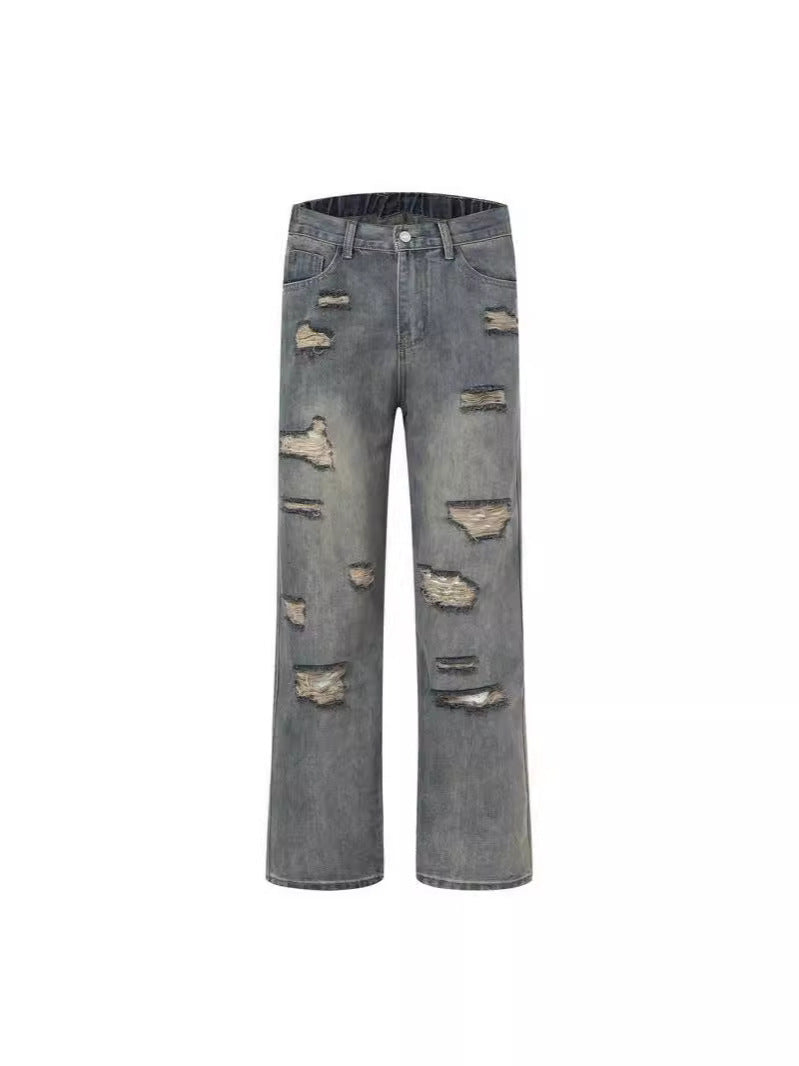Men's Straight Wide Leg Casual Trousers